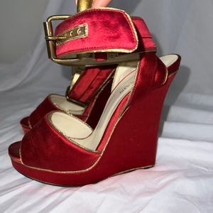 Balmain red wedges 36.5